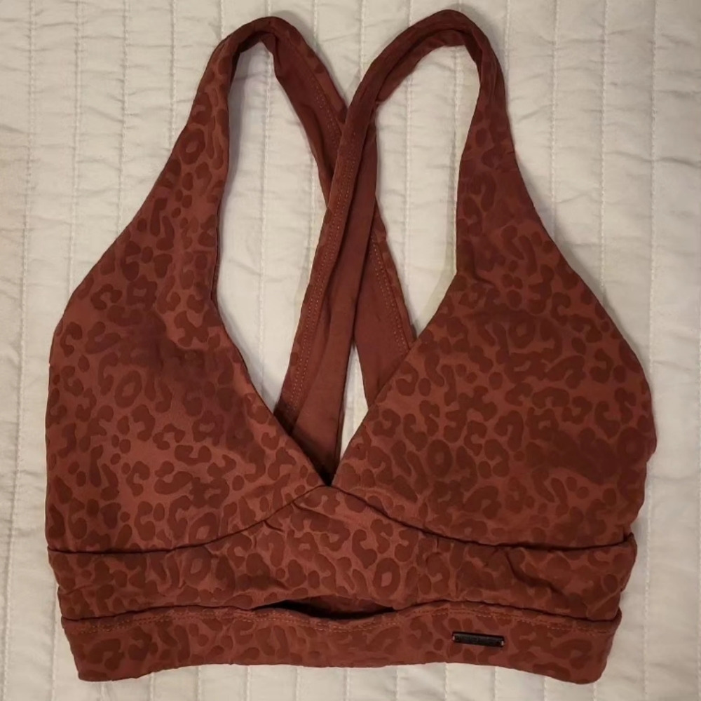 ECHT Flock Berry Cheetah Leopard sportsbra deadstock